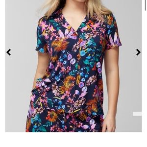 Soma cool nights pajama set in Blooming tropical navy!